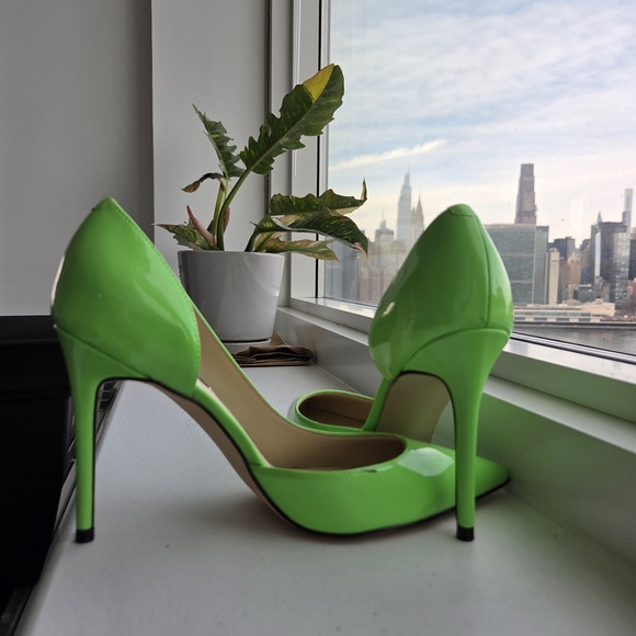 Shoes - Elegant Lime Green High Heels